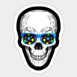 Skull Glasses Skeleton Sticker